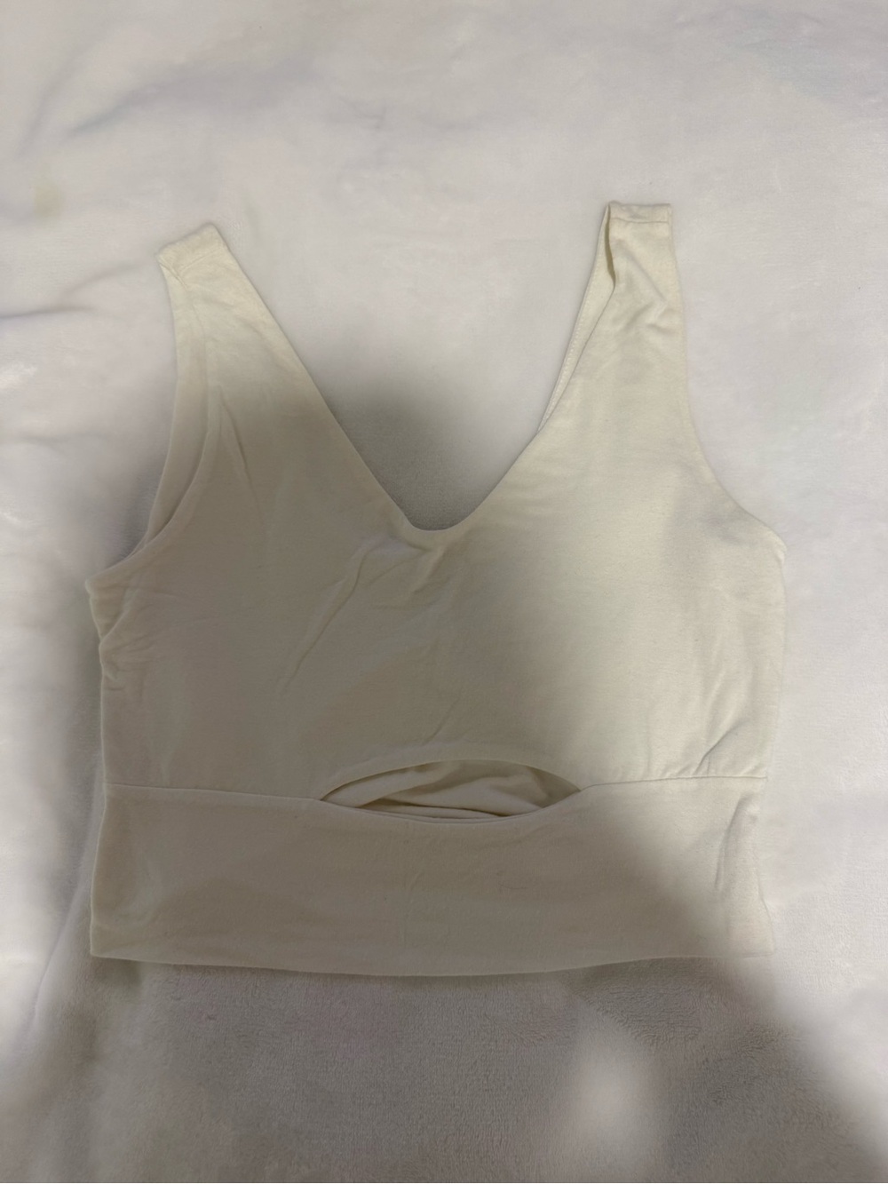 Women’s Off White Crop Top